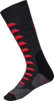 Socken Merino 365 grau-rot 39/41