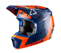 Motocrosshelm GPX 3.5 orange-blau-weiss 2XL